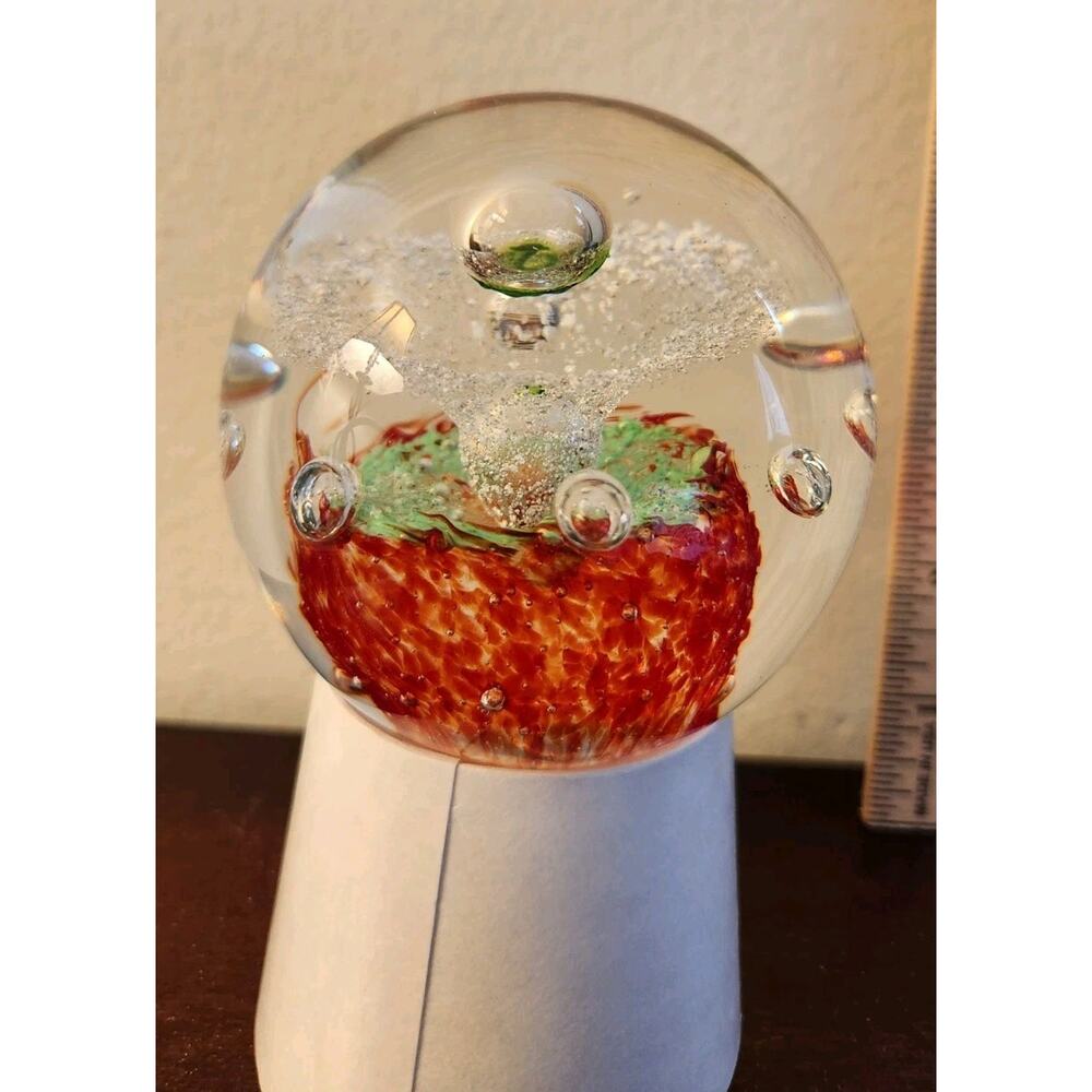 Beautiful Vintage Multi-colored Round Paper Weight